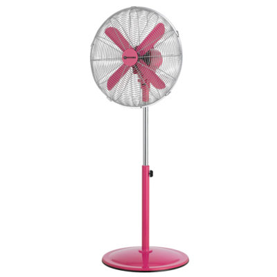 Connect It 16 Inch Pedestal Fan Pink Connect It 16 Inch Pedestal Fan Pink